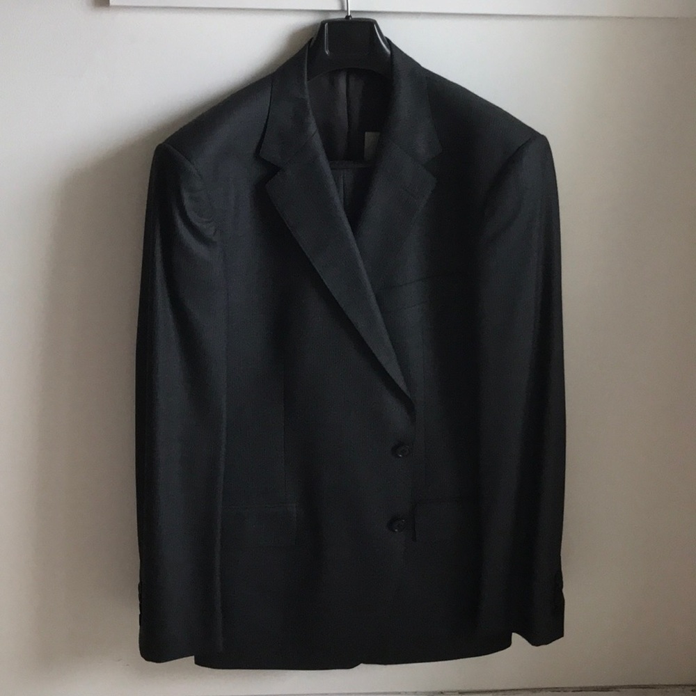 Brand New Gieves & Hawkes Dark Grey Stripe Suit